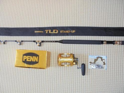 Penn International Set Reel 30VW USA Hengel Shimano 30Lbs., Watersport en Boten, Hengelsport | Zeevissen, Nieuw, Complete set
