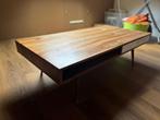 Salon tafel retro hout, Huis en Inrichting, Ophalen, 100 tot 150 cm, 50 tot 100 cm, Zo goed als nieuw