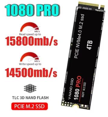 4TB PS5 2280 SSD High Speed Gaming-opslag. beschikbaar voor biedingen
