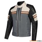 Rusty Stitches Steve Motorjas, Zwart-Antraciet-Wit, Motoren, Kleding | Motorkleding, Ophalen of Verzenden, Nieuw met kaartje