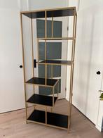 Stijlvolle open kast met goud frame, Huis en Inrichting, Kasten | Stellingkasten, Ophalen, Zo goed als nieuw