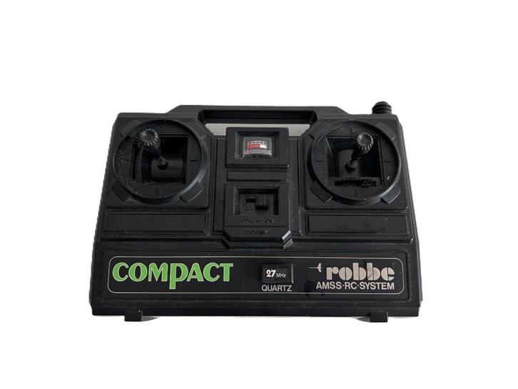 Vintage Robbe Compact zender + 27mhz kristal rc modelbouw, Hobby en Vrije tijd, Modelbouw | Radiografisch | Auto's, Gebruikt, Onderdeel