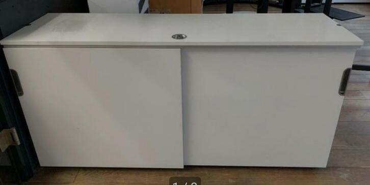 IKEA Galant Kast  wit met slot Kantoor Opbergen, Huis en Inrichting, Kasten | Roldeurkasten en Archiefkasten, Gebruikt, 100 tot 150 cm