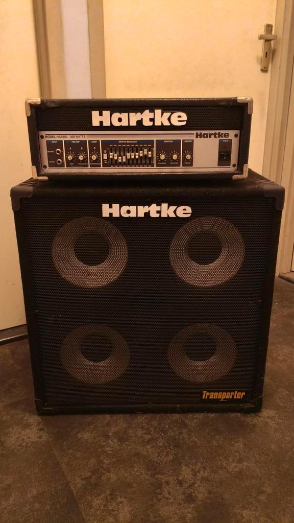 Hartke HA3500 basversterker + Hartke 410TP speakercabinet, Muziek en Instrumenten, Versterkers | Bas en Gitaar, Gebruikt, Basgitaar