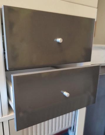 Ladeset inzet lades kallax grijs hoogglans  beschikbaar voor biedingen