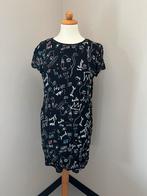 IKKS Women jurkje zwart met wit blauw print mt 38, Kleding | Dames, Maat 38/40 (M), Zwart, Ophalen of Verzenden, Zo goed als nieuw