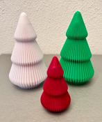 Kerstboompjes groen,wit en rood, Ophalen of Verzenden, Nieuw