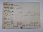 1938 Velsen Oproepkaart Dienstplicht Antonius F.J. ten Brink, Verzenden, Overige soorten, Nederland