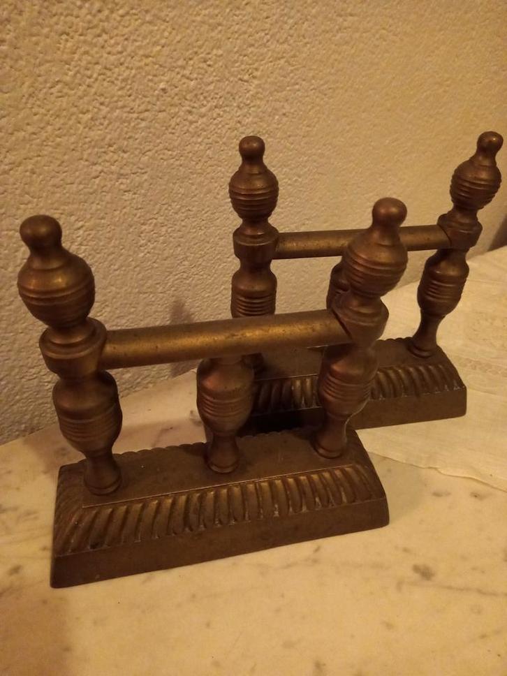 SET klassieke messing openhaard sier elementen, Antiek en Kunst, Antiek | Overige Antiek, Ophalen of Verzenden