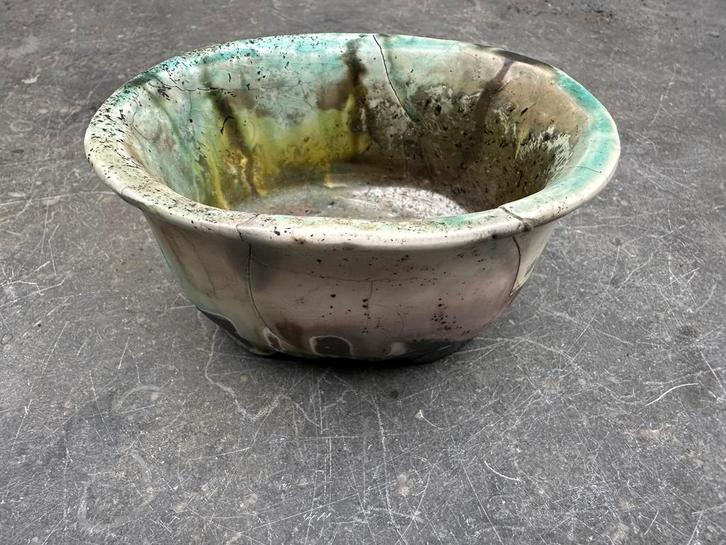 Twee misbaksel bonsaipotjes, Tuin en Terras, Bloempotten, Nieuw, Aardewerk, Binnen, Balkon, Tuin, Minder dan 40 cm, Minder dan 25 cm