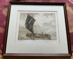 Simon Winch. Ets van een zeilboot. Gesigneerd, Antiek en Kunst, Kunst | Etsen en Gravures, Ophalen of Verzenden