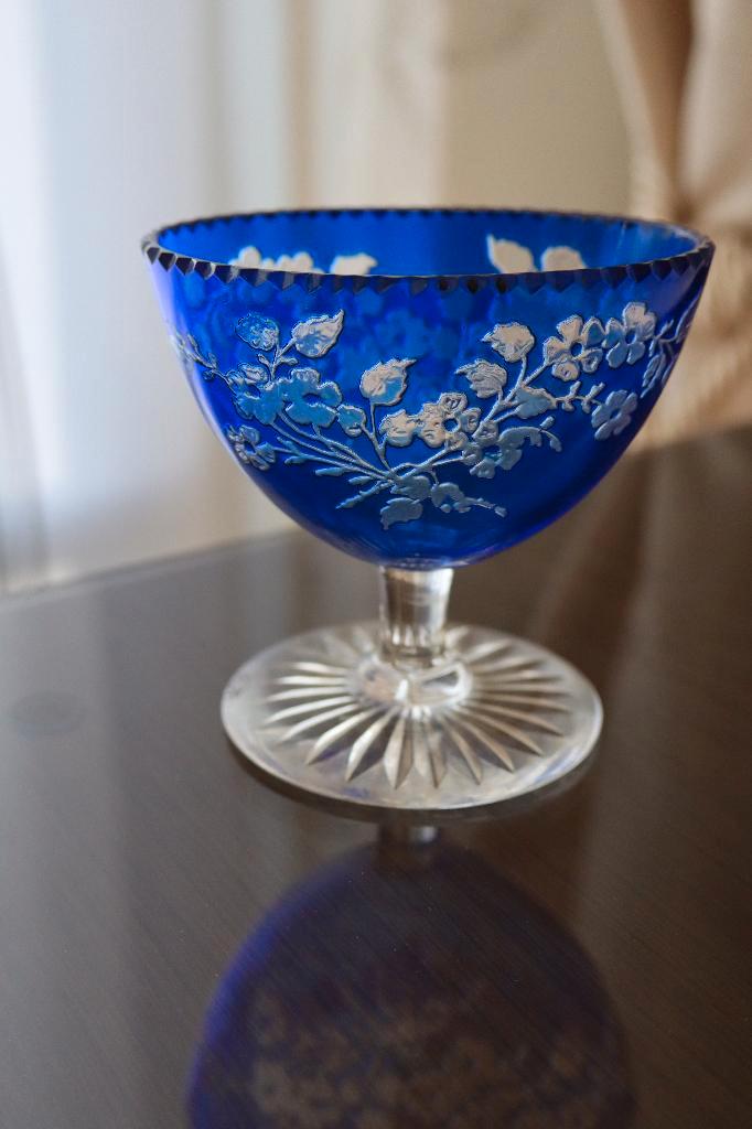 Antiek Frankrijk/Boheems kristallen zoutvatje c 1930, Antiek en Kunst, Antiek | Glas en Kristal, Ophalen of Verzenden