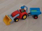 Playmobil 123, Boer met tractor en aanhanger 6964, Ophalen of Verzenden, Gebruikt
