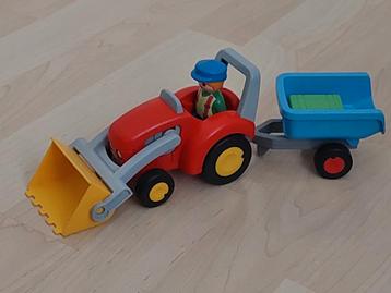 Playmobil 123, Boer met tractor en aanhanger 6964 beschikbaar voor biedingen