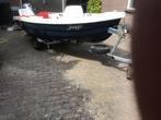 Visboot met trailer 360cm lang en 135cm breed, Watersport en Boten, Vis- en Consoleboten, Ophalen, Gebruikt, Tot 10 pk, 3 tot 6 meter