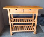 IKEA FÖRHÖJA Roltafel - Berkenhout - 100x43 cm, Ophalen, Gebruikt, 100 tot 150 cm, Scandinavisch