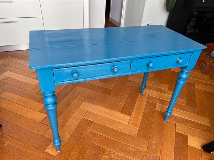 Vintage look bureau, Huis en Inrichting, Tafels | Salontafels, Zo goed als nieuw, Minder dan 50 cm, 50 tot 100 cm, 100 tot 150 cm