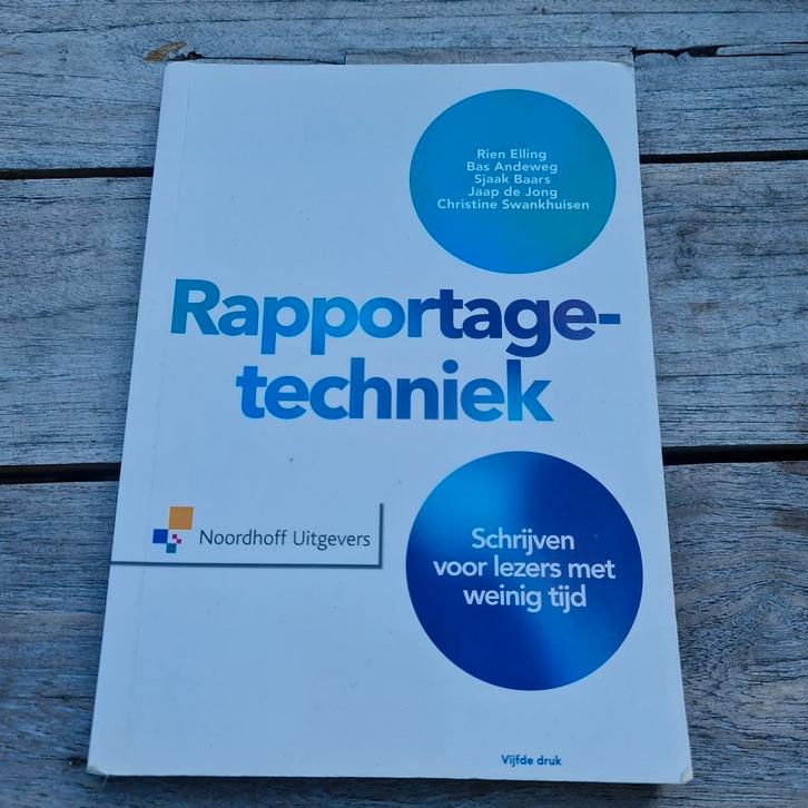Jaap de Jong - Rapportagetechniek, Boeken, Wetenschap, Zo goed als nieuw, Ophalen of Verzenden