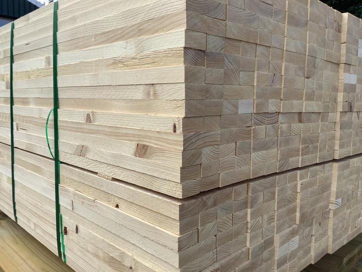 Vuren balken, cls, regels, panlatten en steigerplanken., Doe-het-zelf en Verbouw, Hout en Planken, Nieuw, Balk, Vuren, 300 cm of meer