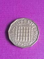 1954 Engeland 3 pence Elizabeth II, Verzenden, Overige landen, Losse munt