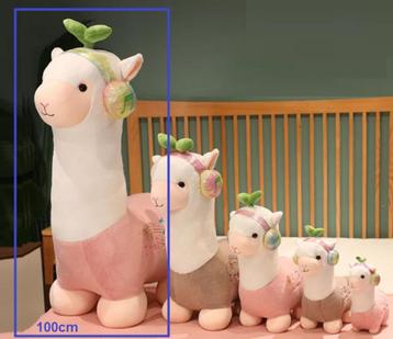 Roze Alpaca 100cm!! groot, ENORME Alpacha, alphaca, Nieuw!!