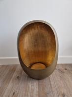 Windlicht brons/goud, Huis en Inrichting, Ophalen of Verzenden, Rond, Overige materialen