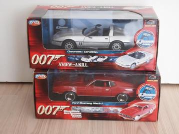 James Bond Ford Mustang & Corvette 1:18 Joyride in box