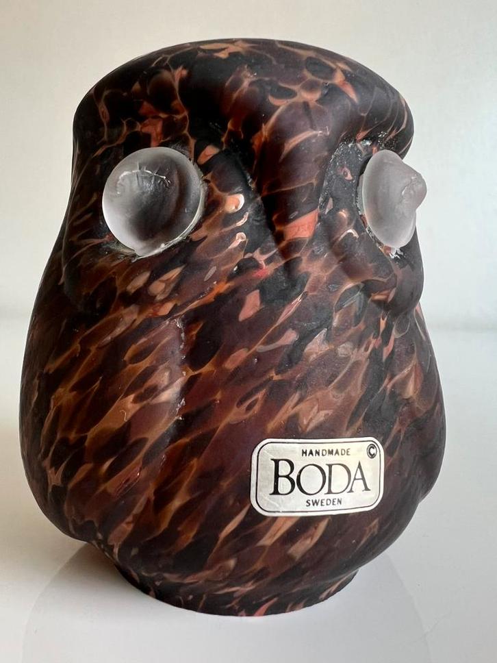 Vintage Kosta Boda ‘Boda Birds’ Uil Oehoe Bertil Vallien, Antiek en Kunst, Kunst | Designobjecten, Ophalen of Verzenden