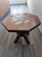 Bijzettafel, Huis en Inrichting, Tafels | Bijzettafels, Gebruikt, 55 tot 75 cm, Overige vormen, Hout