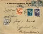 Sint Anthonis P. Jansen-Derksen - Wijnen - Kinderzegels 1937, Envelop, Ophalen of Verzenden