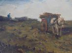 Frans Langeveld 1877-1939.Boer met paard en wagen., Ophalen