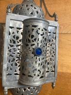 Oosterse Marokkaanse filigrain lamp - zilver, boho, vintage, Huis en Inrichting, Lampen | Hanglampen, Ophalen of Verzenden, Oosters