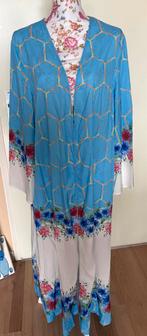 Blauwe bloemen kimono -, Blauw, Maat 46/48 (XL) of groter, Ophalen of Verzenden, Zo goed als nieuw