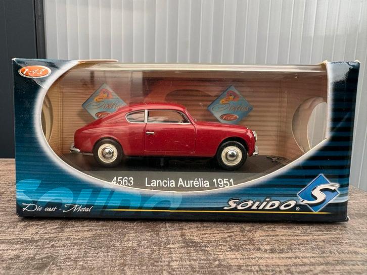 Solido Lancia Aurélia 1951 - Diecast Modelauto, Hobby en Vrije tijd, Modelauto's | 1:43, Zo goed als nieuw, Auto, Solido, Ophalen of Verzenden