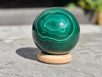 Prachtig malachiet bolletje 29 mm beschikbaar voor biedingen