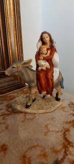 Prachtig Mariabeeld: Maria met Kindje Jezus op ezel, Antiek en Kunst, Ophalen of Verzenden