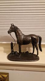 Bronzen paard beeldje Minerva Fine Arts - Limited Edition, Ophalen of Verzenden, Zo goed als nieuw, Dier