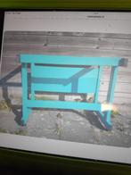Stalen werkbank gratis : groenblauw 80x55x64 cm hoog, Doe-het-zelf en Verbouw, Werkbanken, Ophalen, Zo goed als nieuw, 70 tot 120 cm