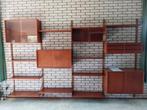 Vintage Royal Systeem Wandrek Poul Cadovius '50, Ophalen, 200 cm of meer, Glas, 300 cm of meer