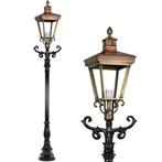 Buitenlamp, lantaarn met keramische fitting en glas, gegoten, Ophalen of Verzenden, Nieuw, Staande lamp, Led