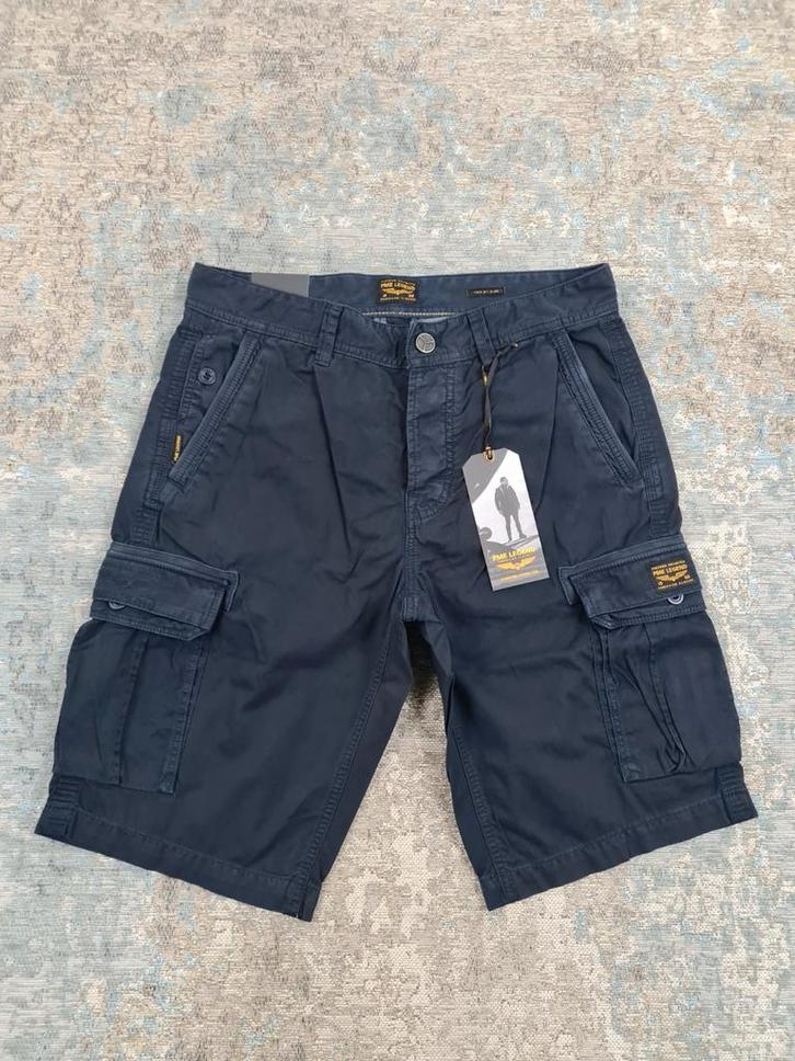 PME Cargo Dobby Short W31 NIEUW Bronno3132 Bronno3134 Blauw, Kleding | Heren, Broeken en Pantalons, Nieuw, Maat 48/50 (M), Blauw
