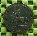 Strooipenning, Waterloo 18- juni -1815 - Koning Willem III., Postzegels en Munten, Penningen en Medailles, Ophalen of Verzenden