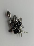 X399 Prachtige zilveren TEKA roosjes broche, Sieraden, Tassen en Uiterlijk, Antieke sieraden, Ophalen of Verzenden, Zilver, Broche