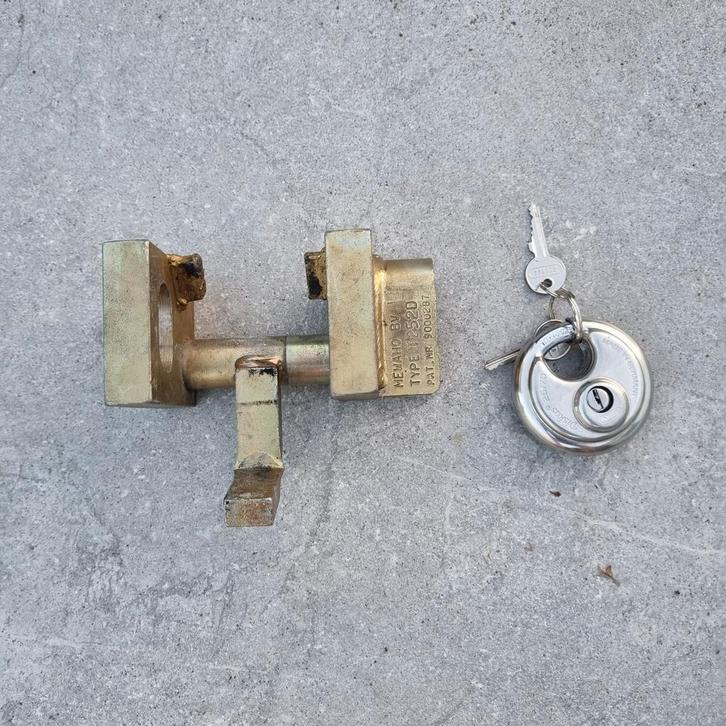 Mewaho dissleslot met ABUS Discus Slot., Caravans en Kamperen, Caravan accessoires, Gebruikt, Ophalen of Verzenden