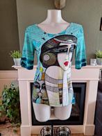 Simply art by Dolcezza top M 38 40 mint turquoise shirt, Maat 38/40 (M), Dolcezza, Overige kleuren, Verzenden