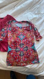 Shirt met vest Caroline Biss en Claudia strater mt38  40, Maat 38/40 (M), Ophalen of Verzenden, Zo goed als nieuw, Korte mouw