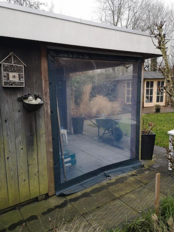 Zeildoek, waterdicht, transparant en multifunctioneel., Tuin en Terras, Tuinhuizen, Gebruikt, Overige materialen, 3 ramen of meer