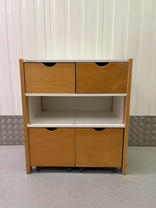 Schoolkast speelgoedkast ladekast rolbakken Schilte kast, Kinderen en Baby's, Kinderkamer | Commodes en Kasten, Gebruikt, Kast