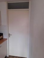 Opdekdeur met ijzeren kozijn 93x231, Ophalen, Gebruikt, 80 tot 100 cm, 215 cm of meer