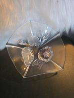 Mikasa Vintage Glazen Schaaltje met Bloemen, Ophalen of Verzenden